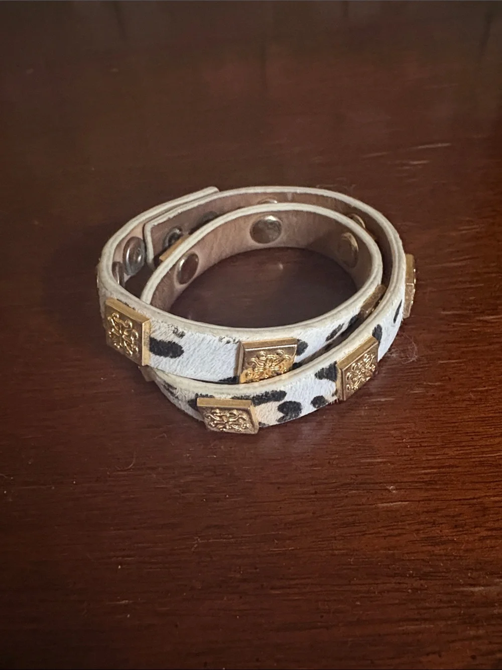 Rustic Cuff calfskin wrap bracelet